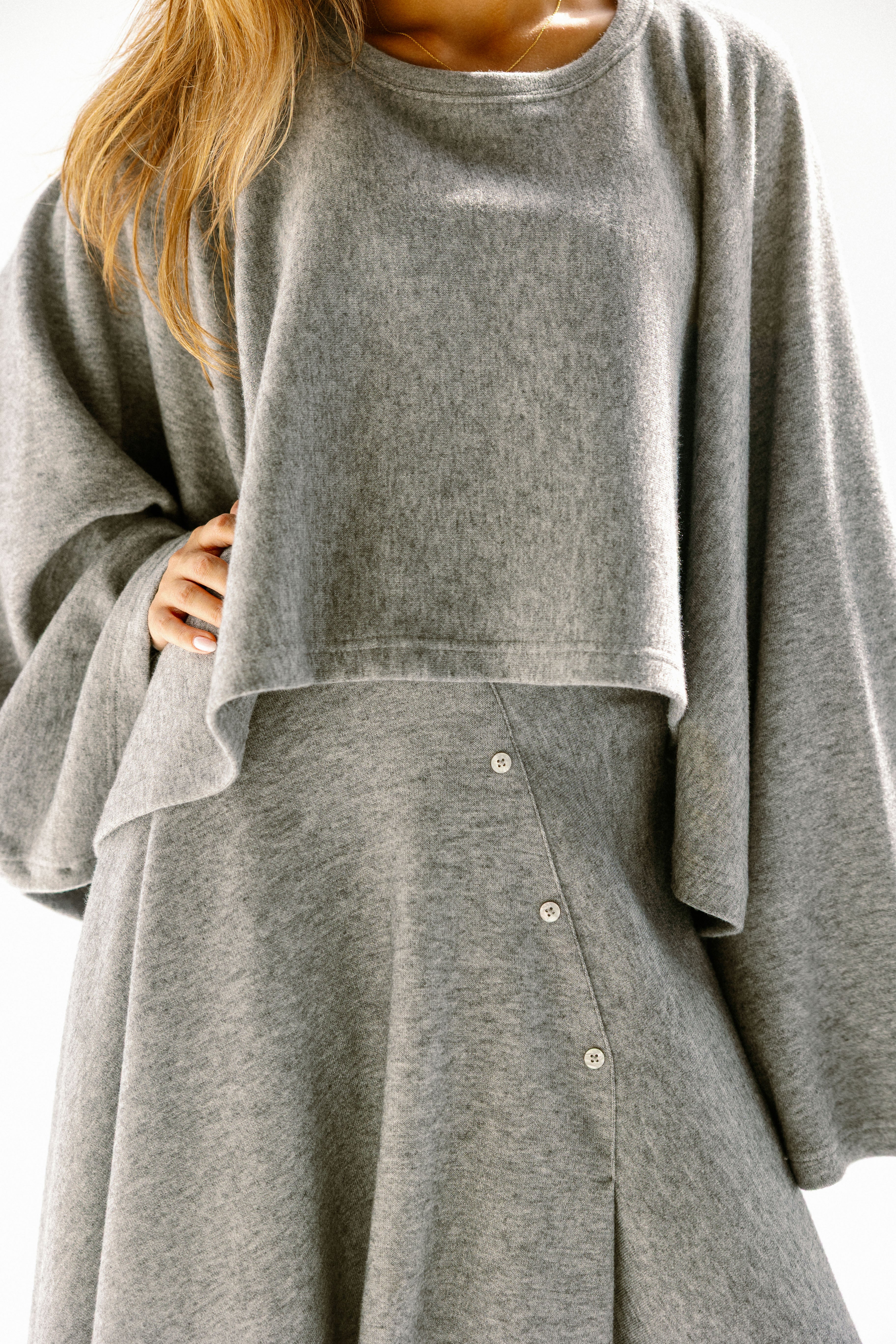 the flow line skirt  Gray