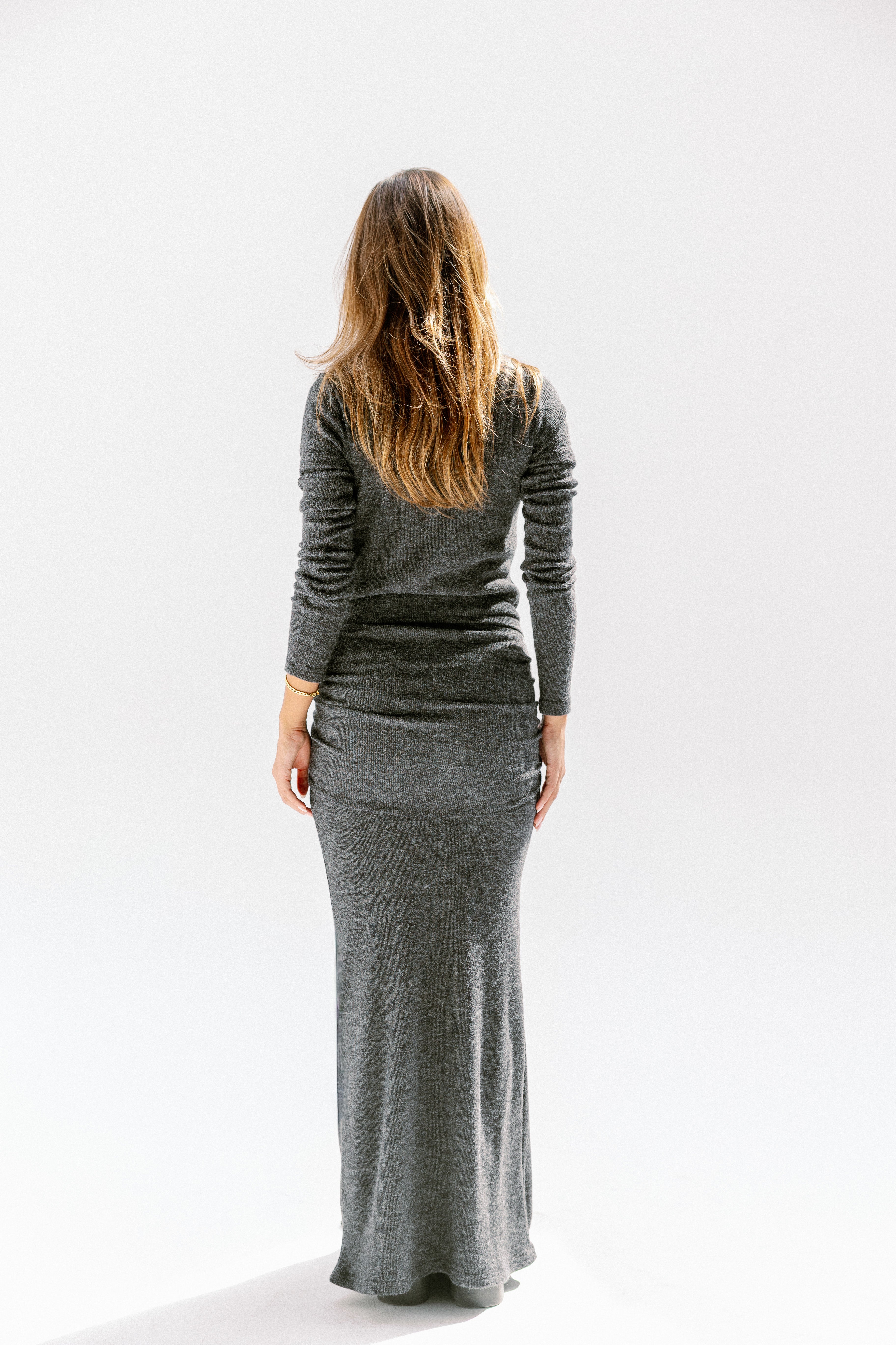 The aura dress  Dark Gray