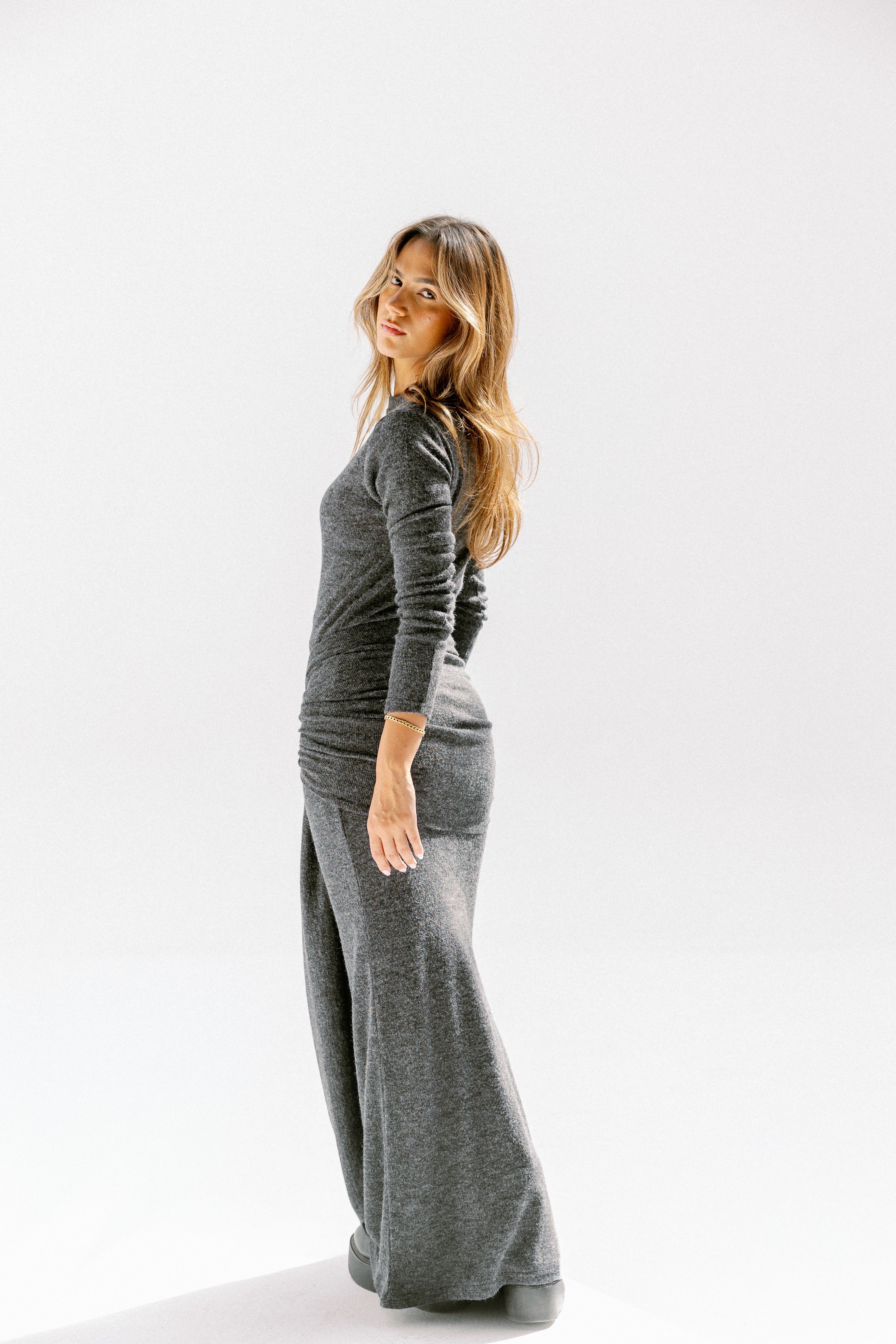 The aura dress  Dark Gray