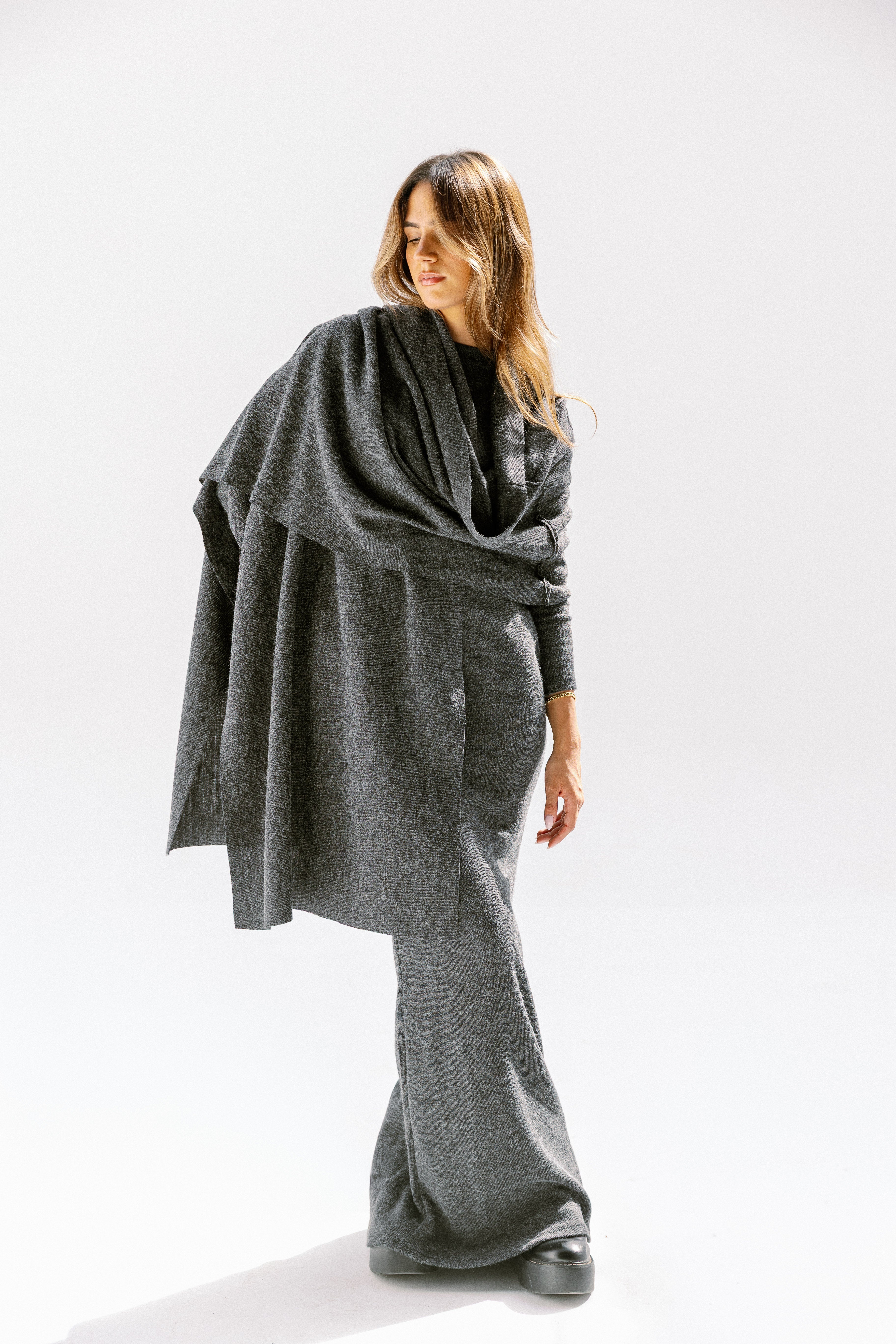 The aura dress  Dark Gray