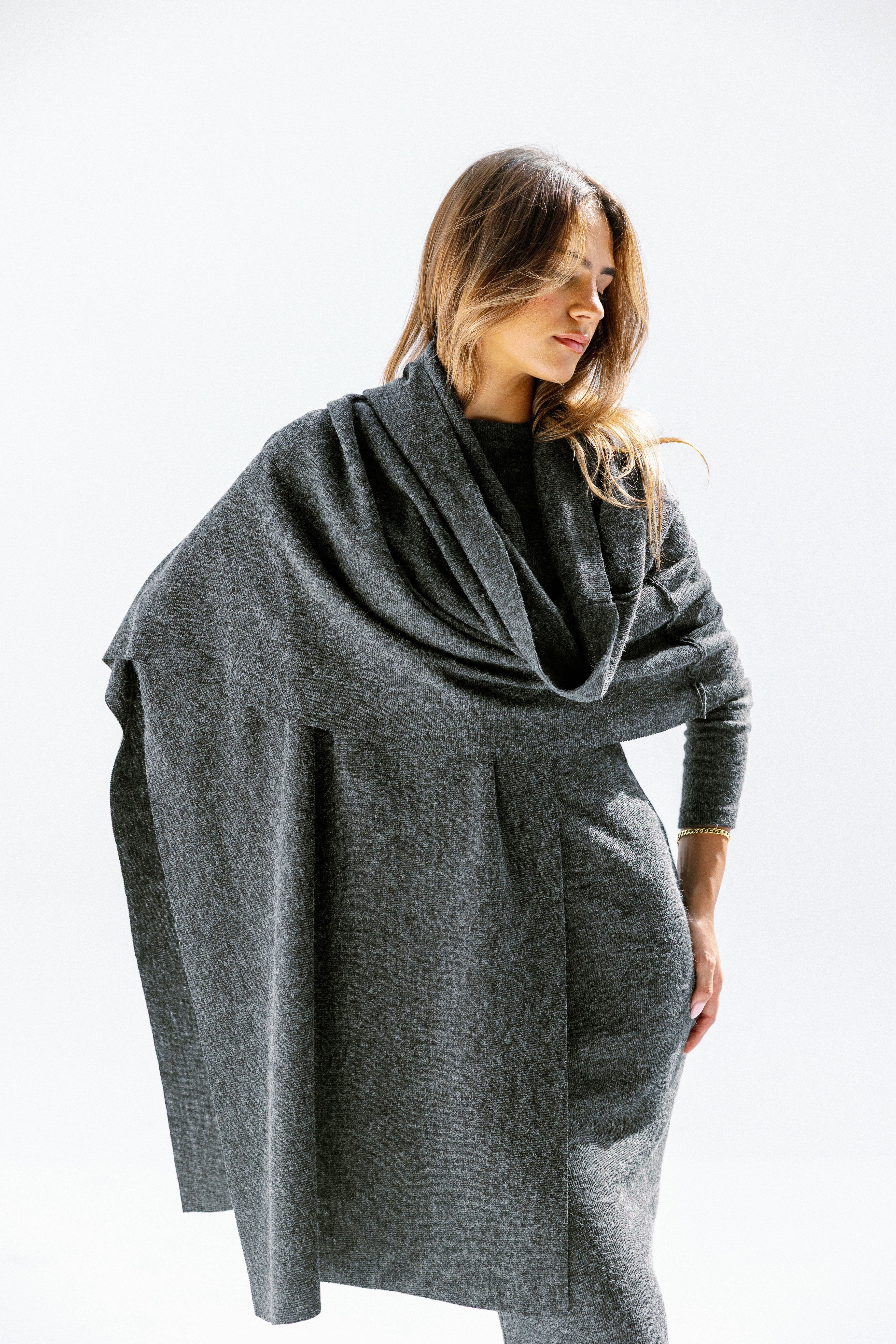 The aura dress  Dark Gray