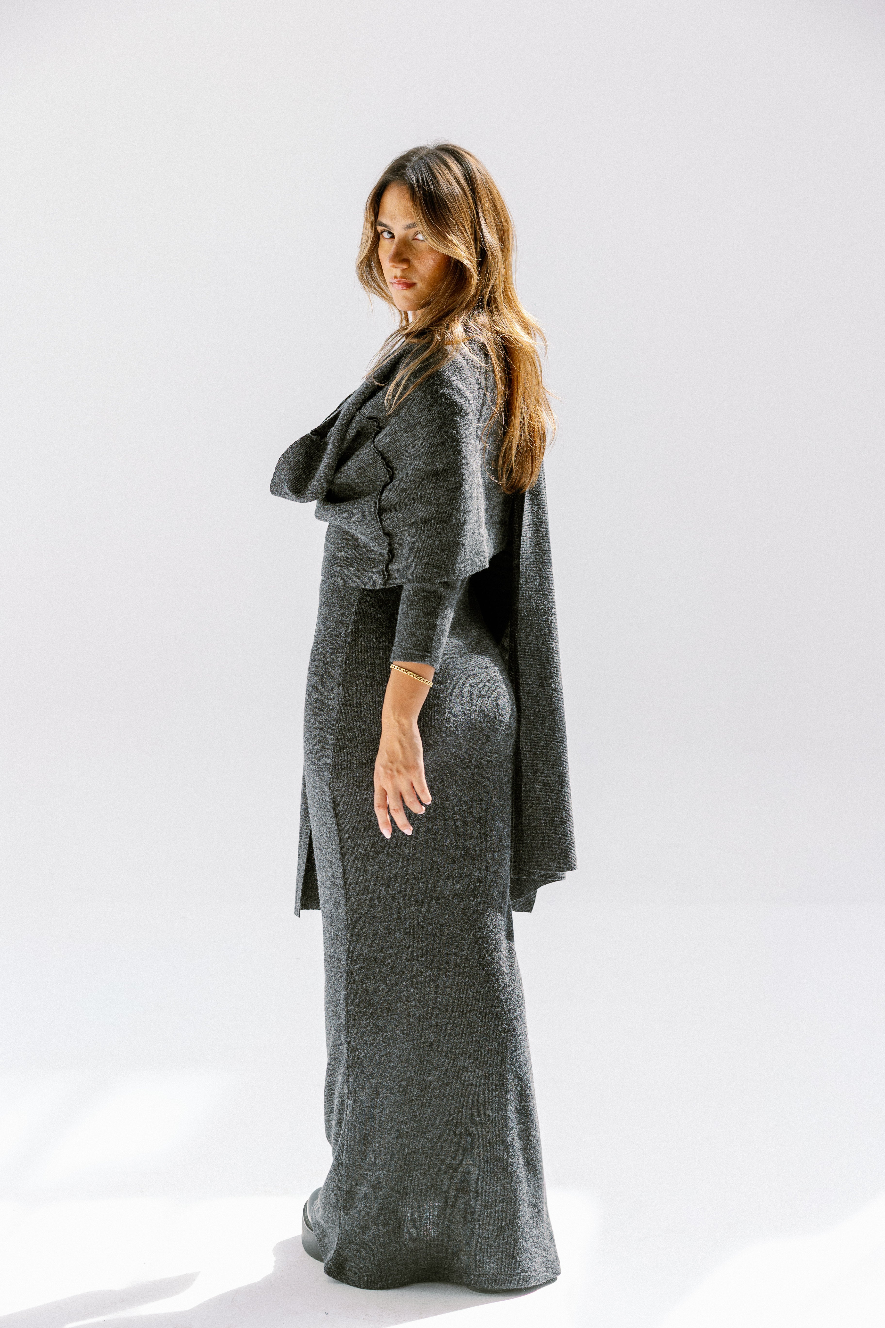 The aura dress  Dark Gray