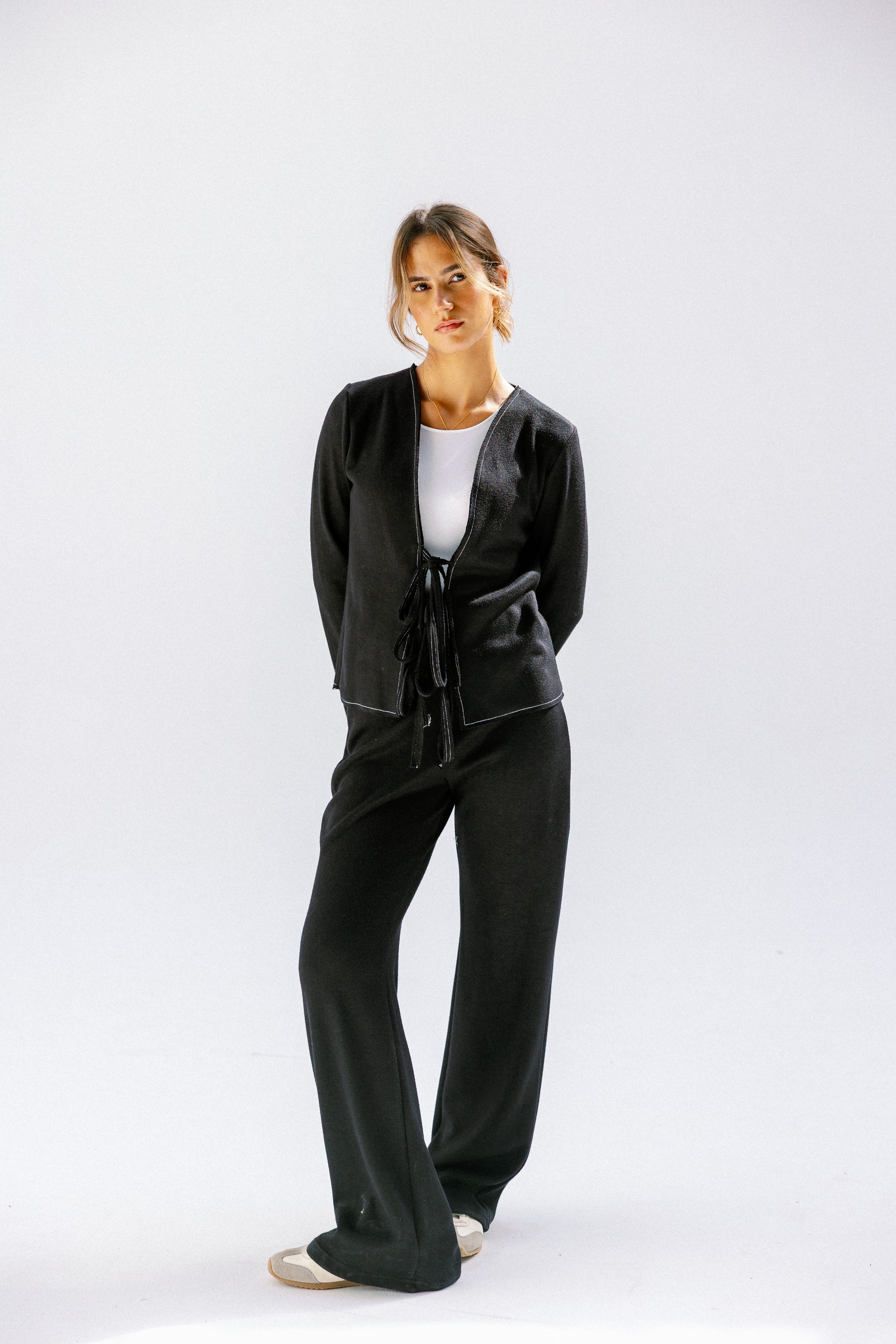 The knot pants  Black