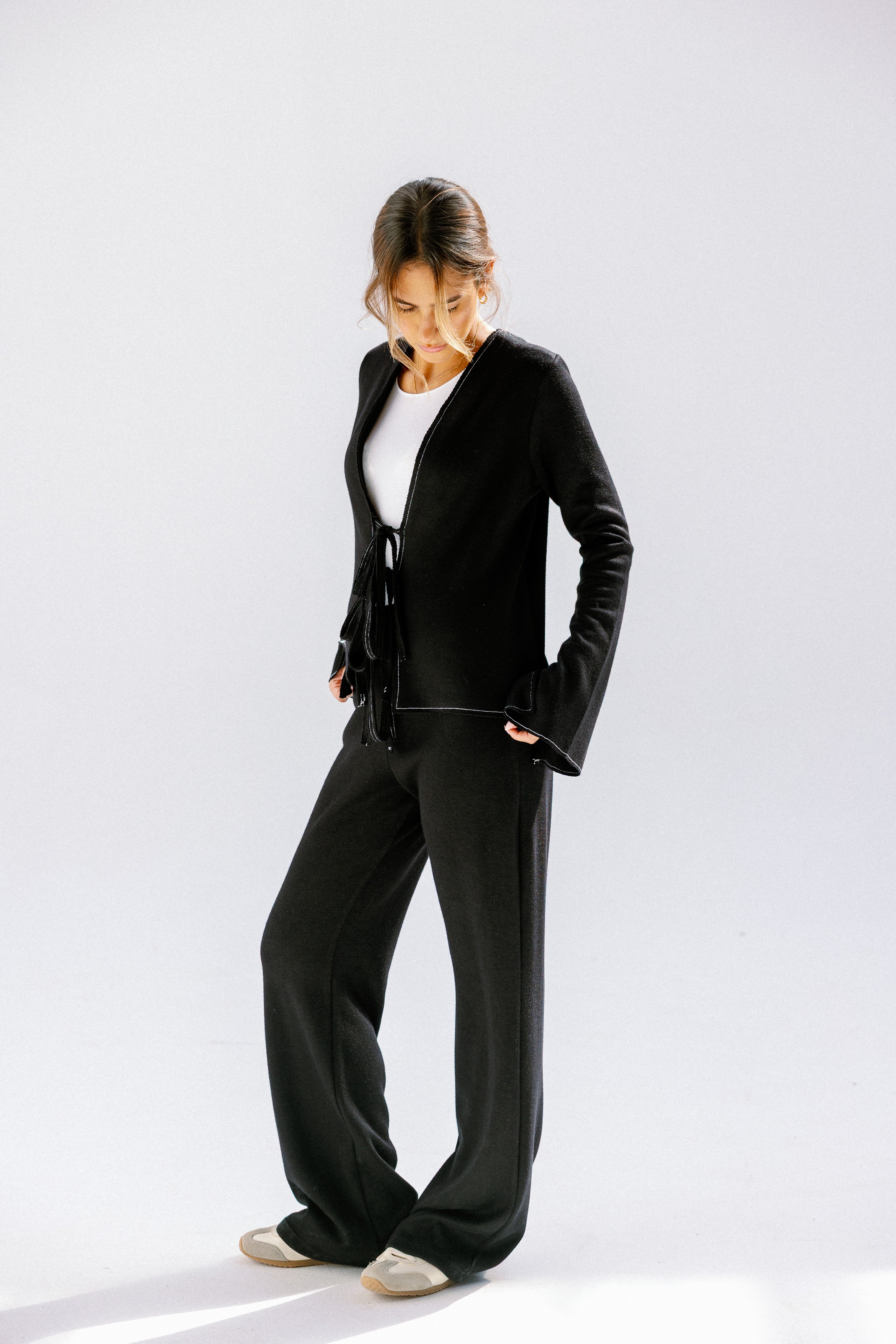 The knot pants  Black