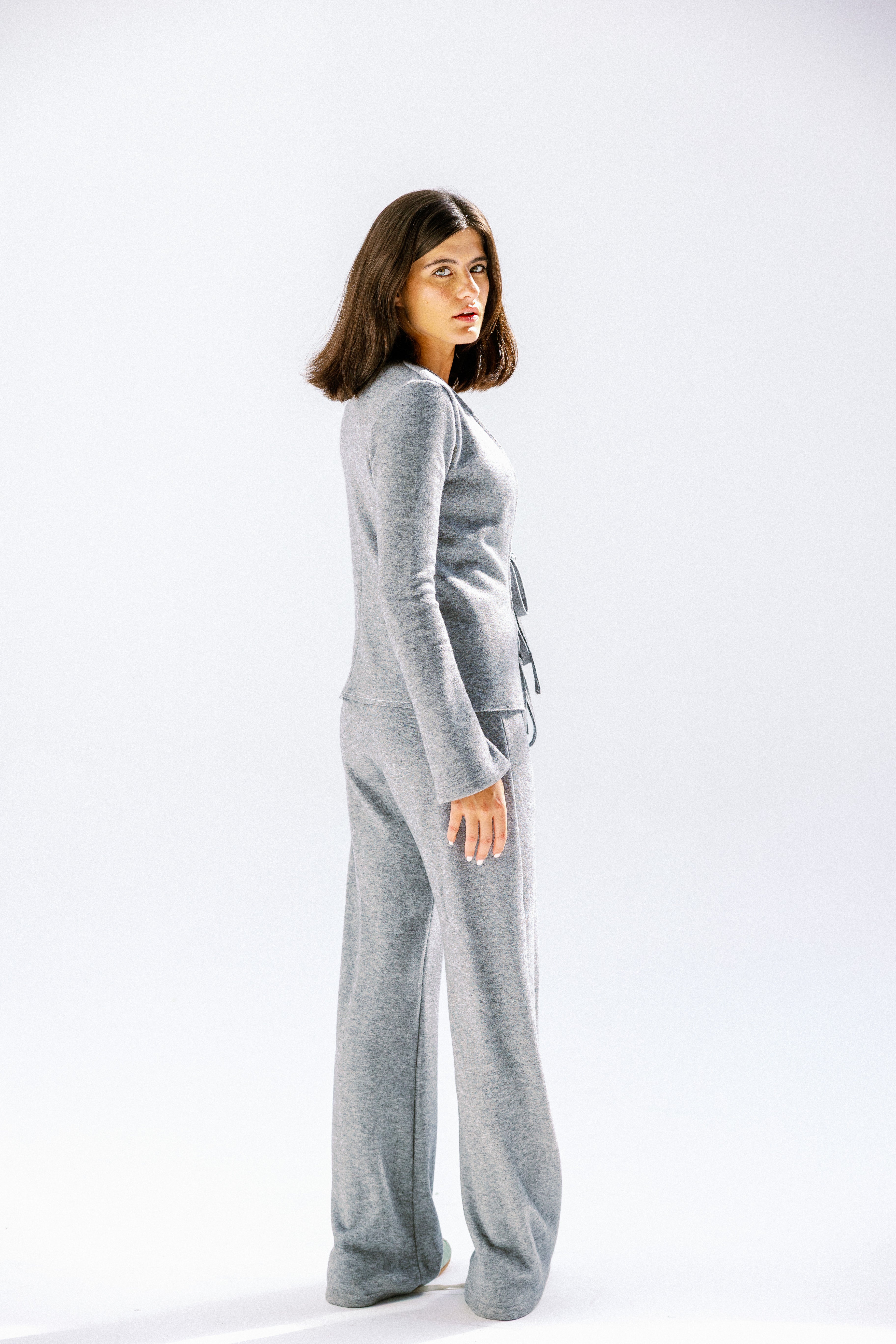 The knot pants  Gray