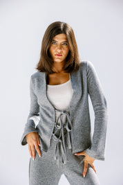 The knot pants  Gray