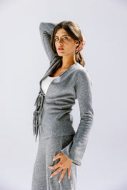 The knot pants  Gray