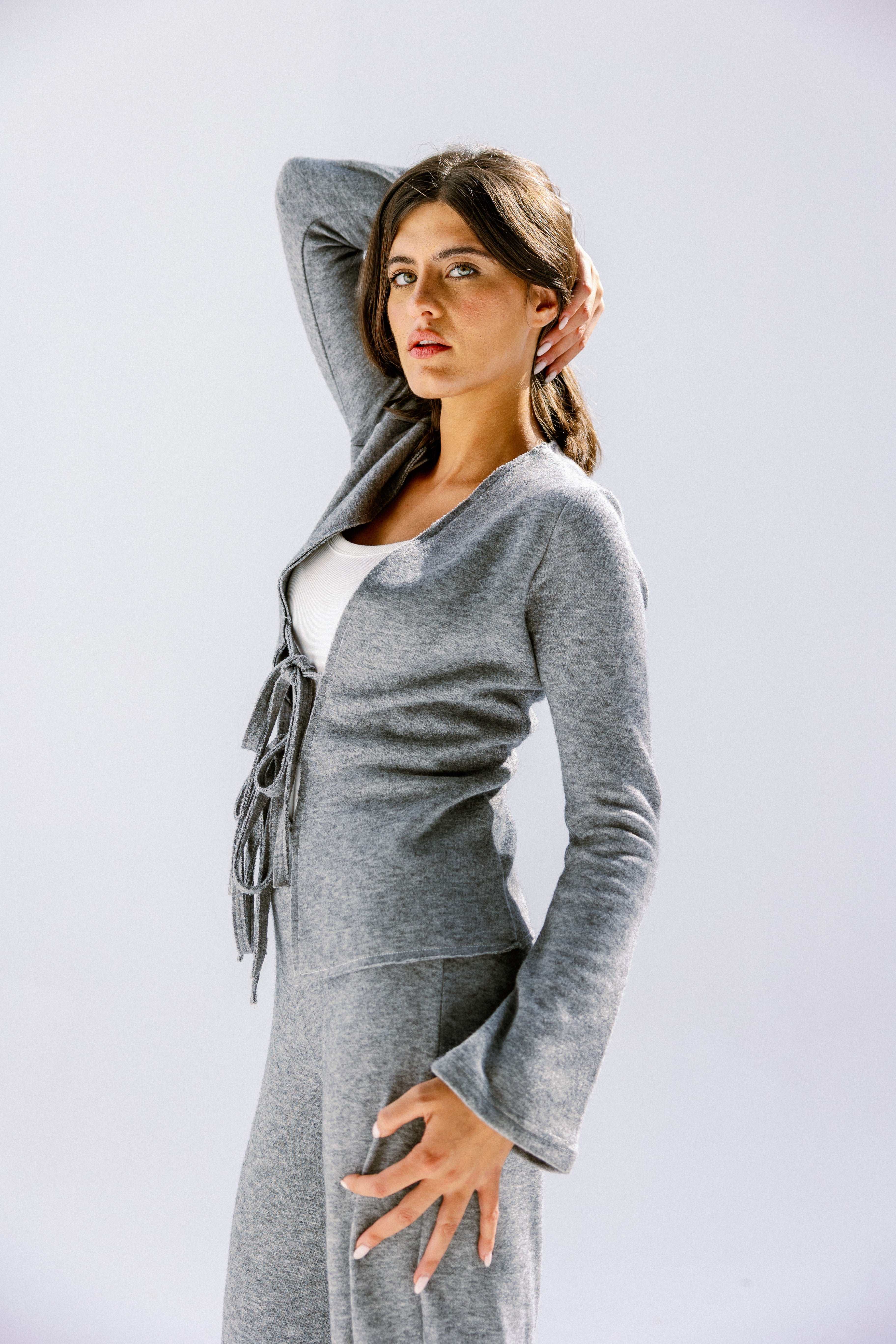 The knot pants  Gray