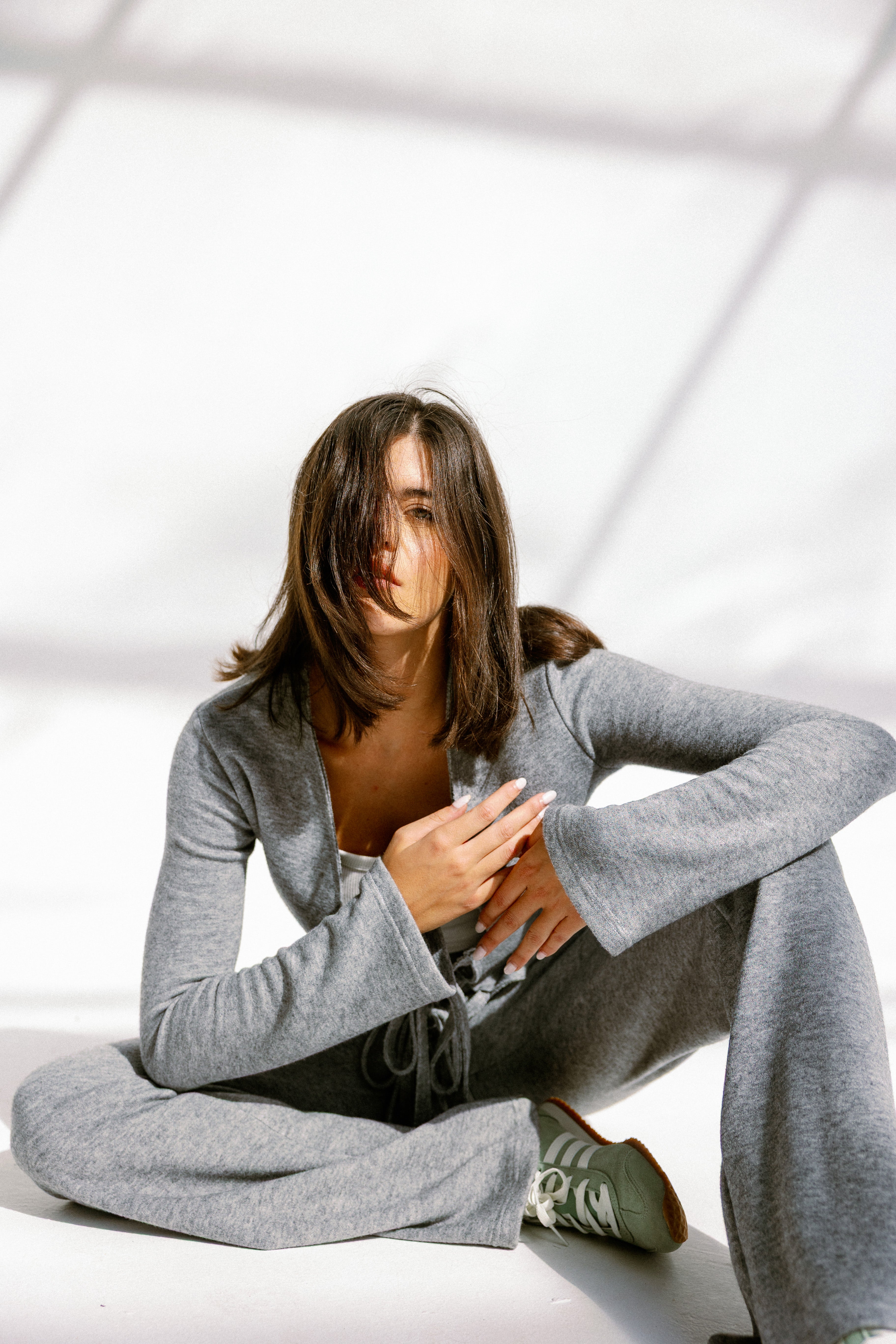 The knot pants  Gray