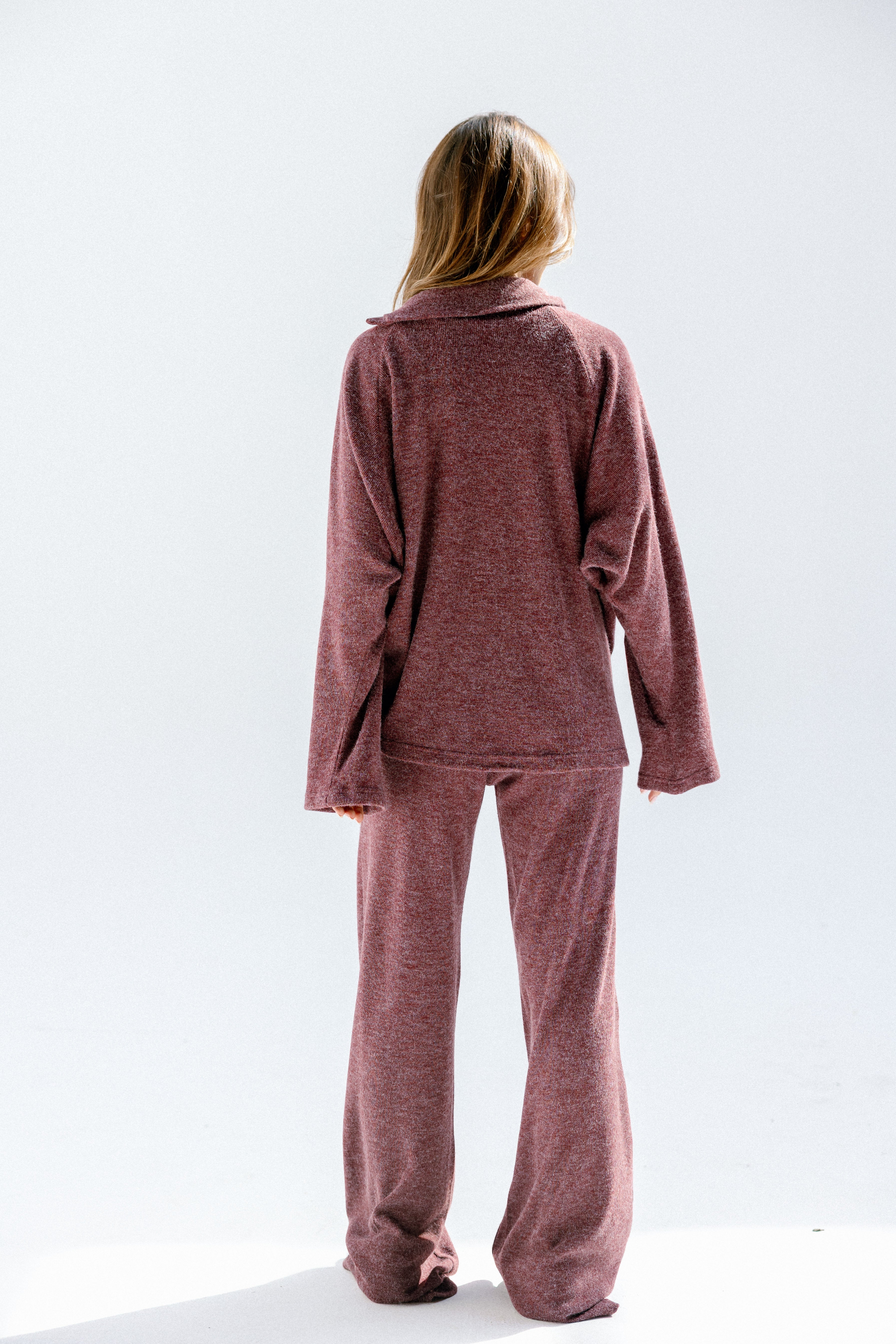 The halo pants  Burgundy