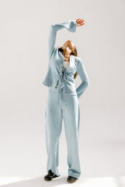 The knot pants Baby Blue