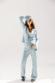 The knot pants Baby Blue