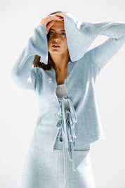 The knot pants Baby Blue