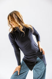 The verge top Navy Blue