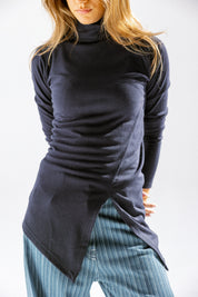 The verge top Navy Blue