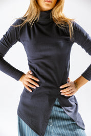 The verge top Navy Blue