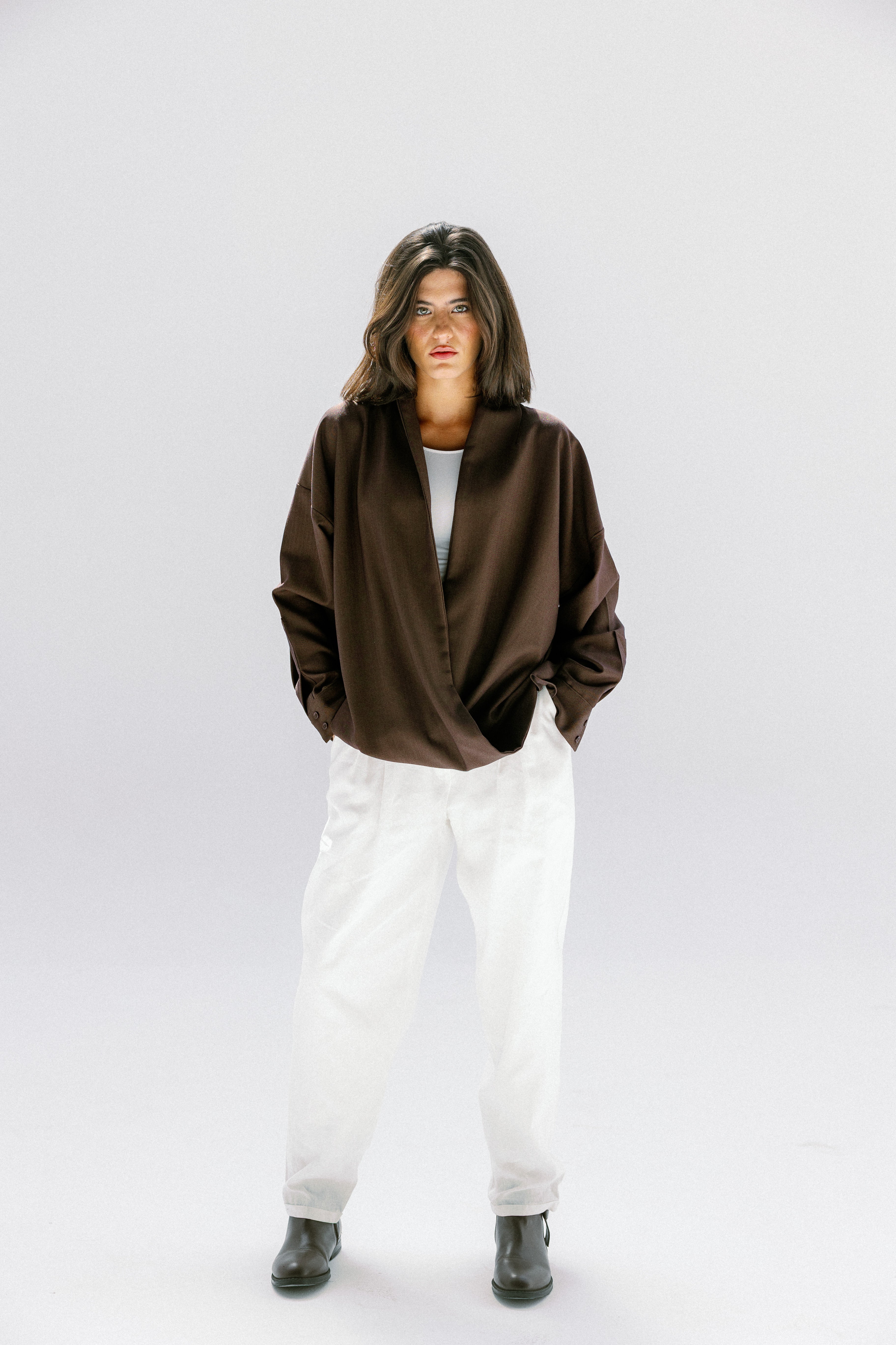 the Mocha Curve Top Brown