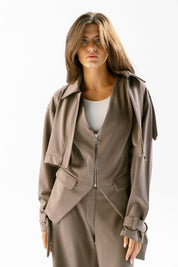 The base form jacket Café