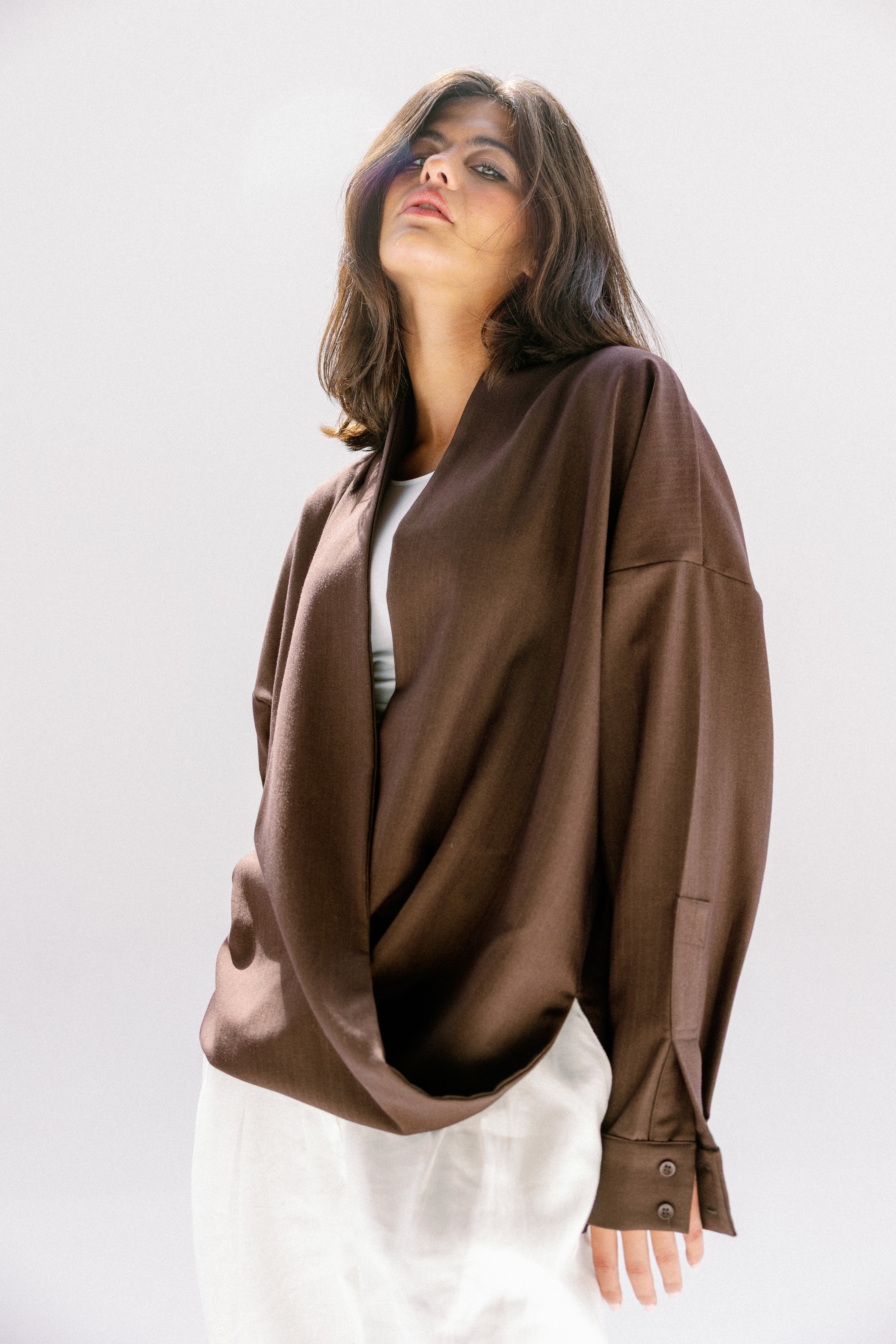 the Mocha Curve Top Brown