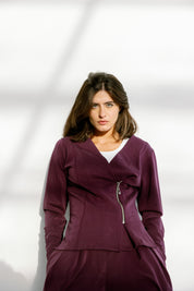 The sideline jacket  Purple