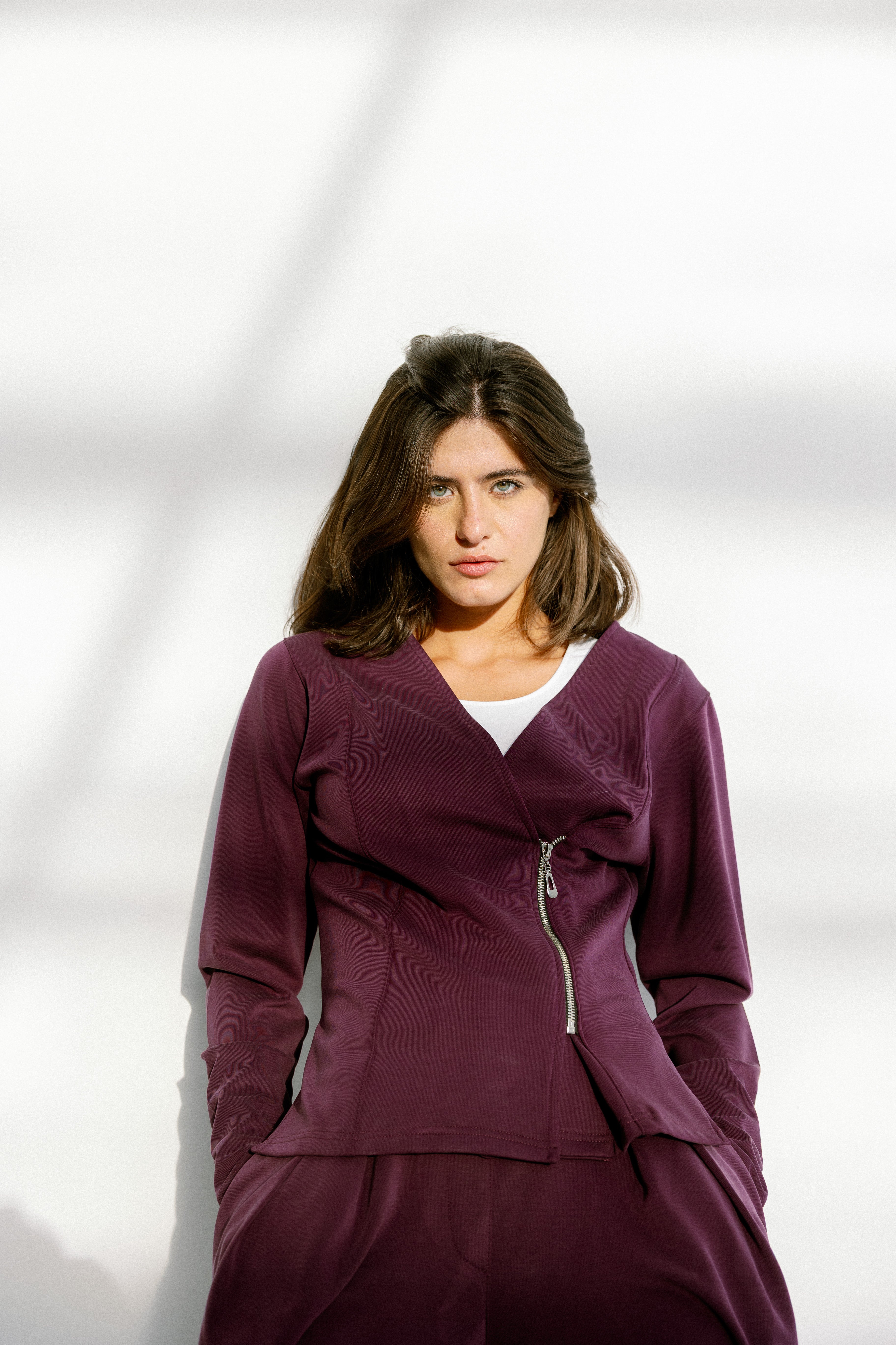 The sideline jacket  Purple