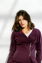 The sideline jacket  Purple