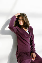 The sideline jacket  Purple